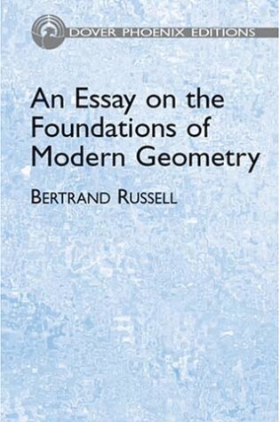 Cover of An Essay on the Foundations of Geom