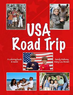 Book cover for U.S.A. Road Trip Coloring Book