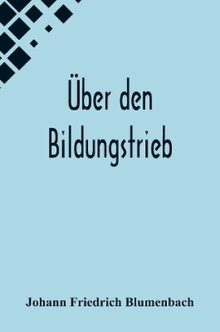 Cover of Über den Bildungstrieb