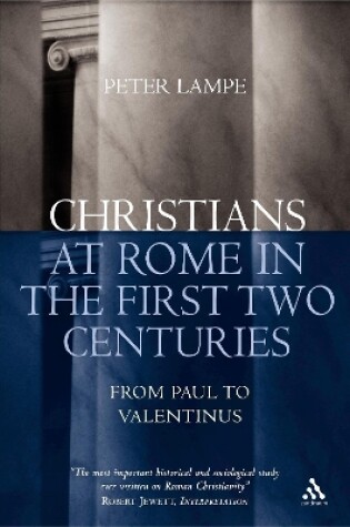 Cover of Christians at Rome in the First Two Centuries