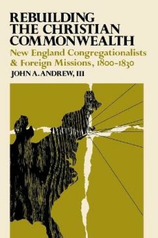 Cover of Rebuilding the Christian Commonwealth