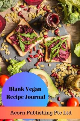 Book cover for Blank Vegan Recipe Journal