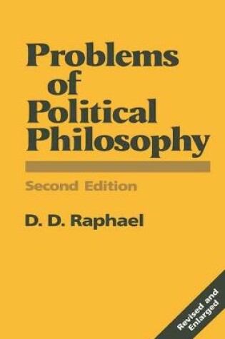 Cover of Problems of Political Philosophy