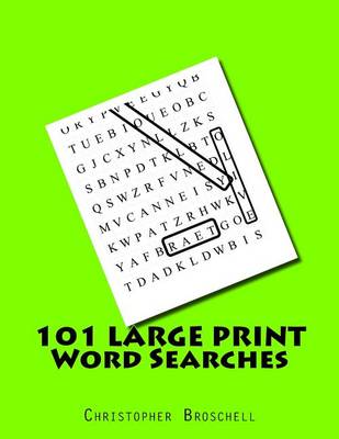 Book cover for 101 Large Print Word Searches