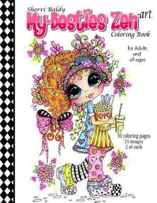 Book cover for Sherri Baldy My-Besties Zen Art Coloring Book