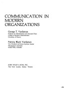 Cover of Communication in Modern Organizations