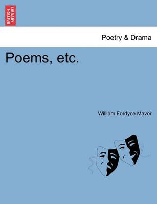 Book cover for Poems, Etc.