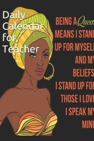 Cover of Daily Calendar for Teacher
