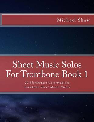 Cover of Sheet Music Solos For Trombone Book 1