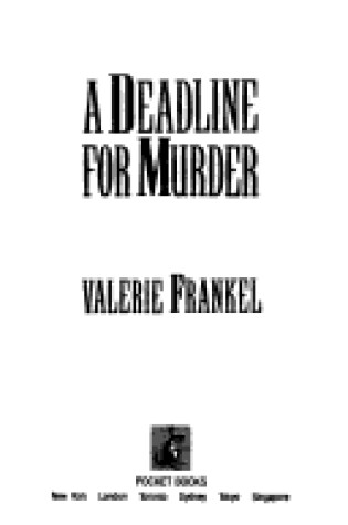 Cover of Deadline for Murder