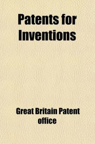 Cover of Patents for Inventions (Volume 3); A.D. 1877-1883