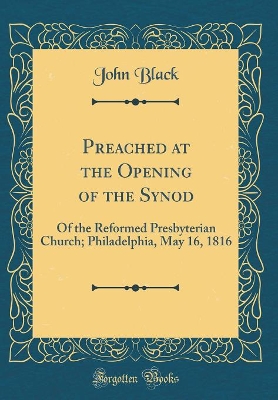 Book cover for Preached at the Opening of the Synod