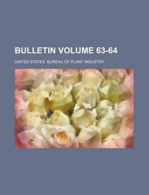 Book cover for Bulletin Volume 63-64