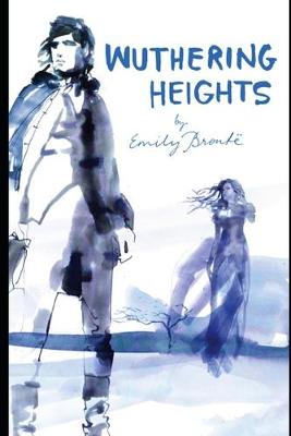 Book cover for Wuthering Heights "Annotated & Illustrated" Fiction Romantic Novel