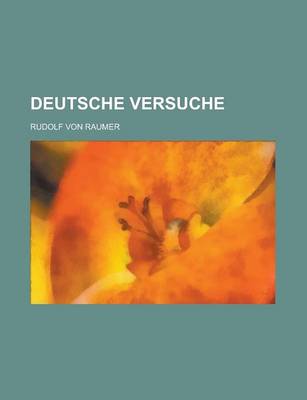 Book cover for Deutsche Versuche