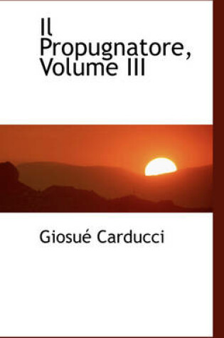 Cover of Il Propugnatore, Volume III