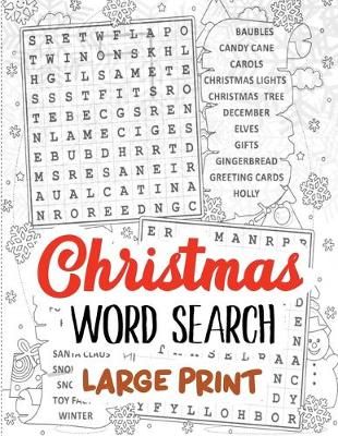 Book cover for Christmas Word Search Large Print