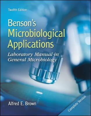 Book cover for Benson's Microbiological Applications Complete Version