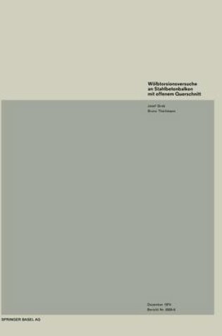 Cover of Wölbtorsionsversuche an Stahlbetonbalken mit offenem Querschnitt