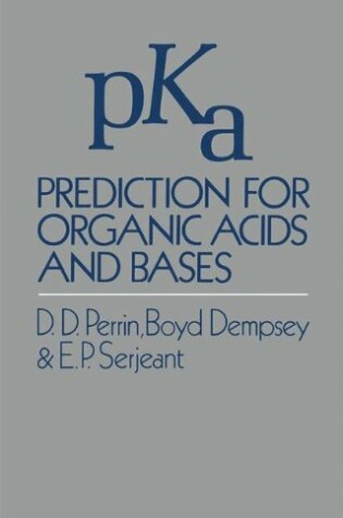 Cover of pK Prediction for Organic Acids and Bases