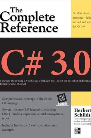 Cover of C# 3.0 THE COMPLETE REFERENCE 3/E