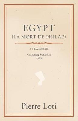 Book cover for Egypt (La Mort De Philae)