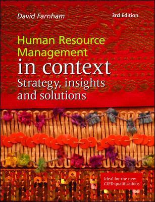 Book cover for Human Resource Management in Context