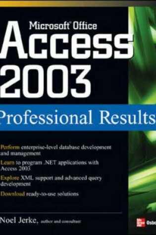 Cover of Microsoft Office Access 2003 Professional Results