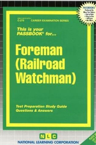 Cover of Foreman (Railroad Watchman)