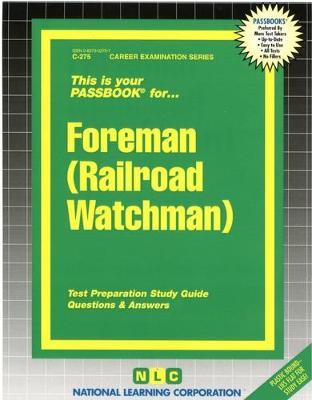 Book cover for Foreman (Railroad Watchman)