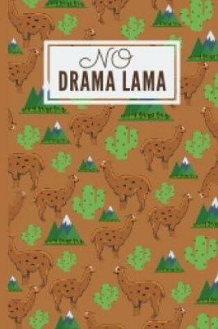 Cover of No Drama Llama Composition Notebook