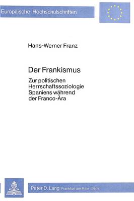 Book cover for Der Frankismus