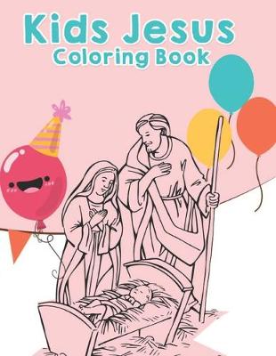 Book cover for kids jesus coloring book