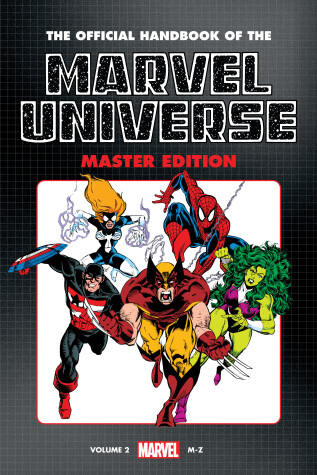 Book cover for OFFICIAL HANDBOOK OF THE MARVEL UNIVERSE: MASTER EDITION OMNIBUS VOL. 2 HEROES COVER