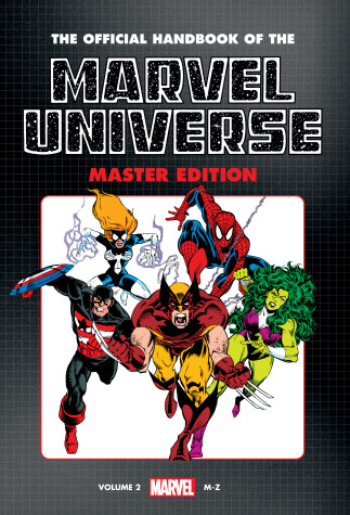 Book cover for OFFICIAL HANDBOOK OF THE MARVEL UNIVERSE: MASTER EDITION OMNIBUS VOL. 2 HEROES COVER