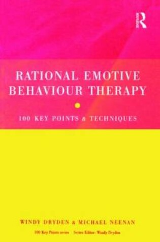 Cover of Rational Emotive Behaviour Therapy