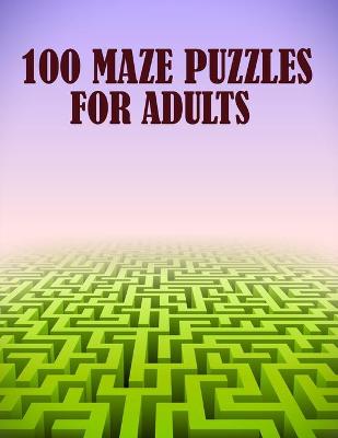 Book cover for 100 Maze Puzzles For Adults
