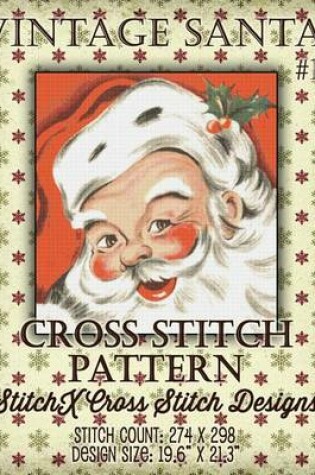 Cover of Vintage Santa Cross Stitch Pattern