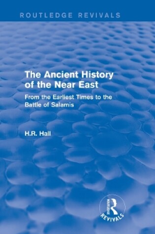 Cover of The Ancient History of the Near East