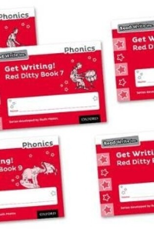 Cover of Read Write Inc. Phonics: Get Writing! Red Ditty Books 6-10 Mixed Pack of 5