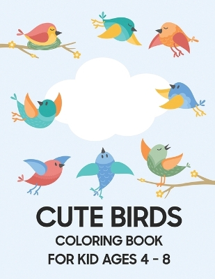 Book cover for Cute Bird Coloring Book