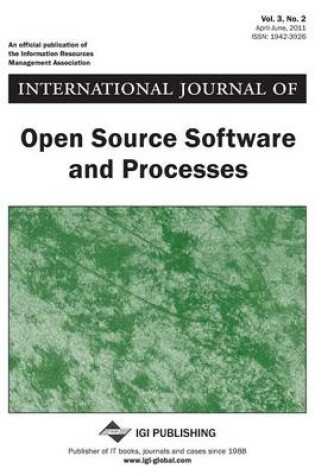 Cover of International Journal of Open Source Software and Processes( Vol 3 ISS 2 )