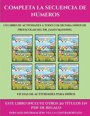 Cover of Fichas de actividades para niños (Completa la secuencia de números)