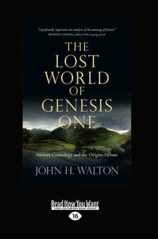 Cover of The Lost World of Genesis One