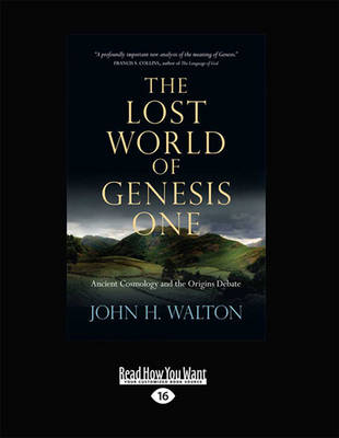 Book cover for The Lost World of Genesis One