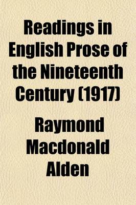 Book cover for Readings in English Prose of the Nineteenth Century (Volume 1-2)