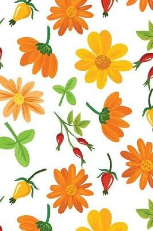 Cover of Autumn Flowers Pattern Notebook Journal