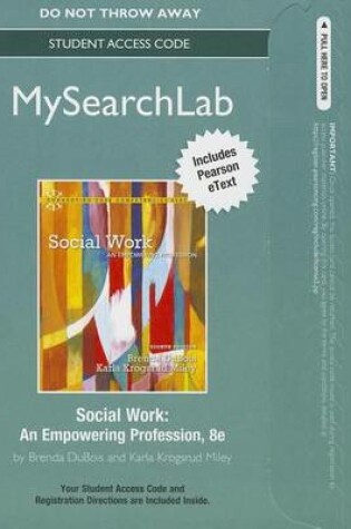 Cover of MyLab Search with Pearson eText -- Standalone Access Card -- for Social Work