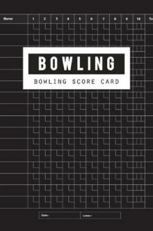 Cover of Bowling Score Card