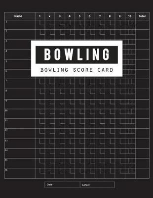 Book cover for Bowling Score Card